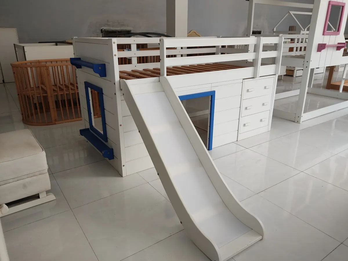 Giường tầng có cầu trượt và ngăn kéo – ảnh 2