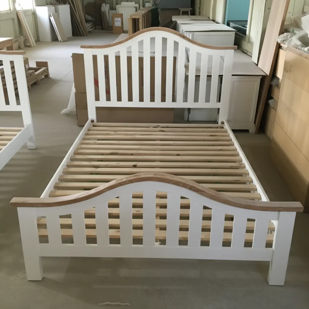 Giường gỗ sồi tự nhiên – ảnh 4