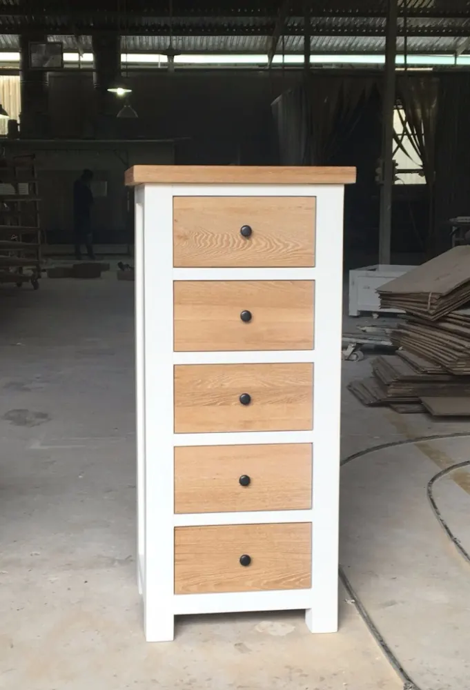 Tủ 5 tầng ngăn kéo gỗ sồi – ảnh 1