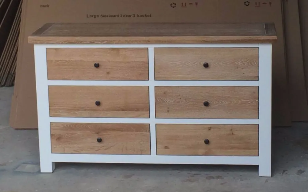 Tủ 6 ngăn kéo gỗ sồi – ảnh 2