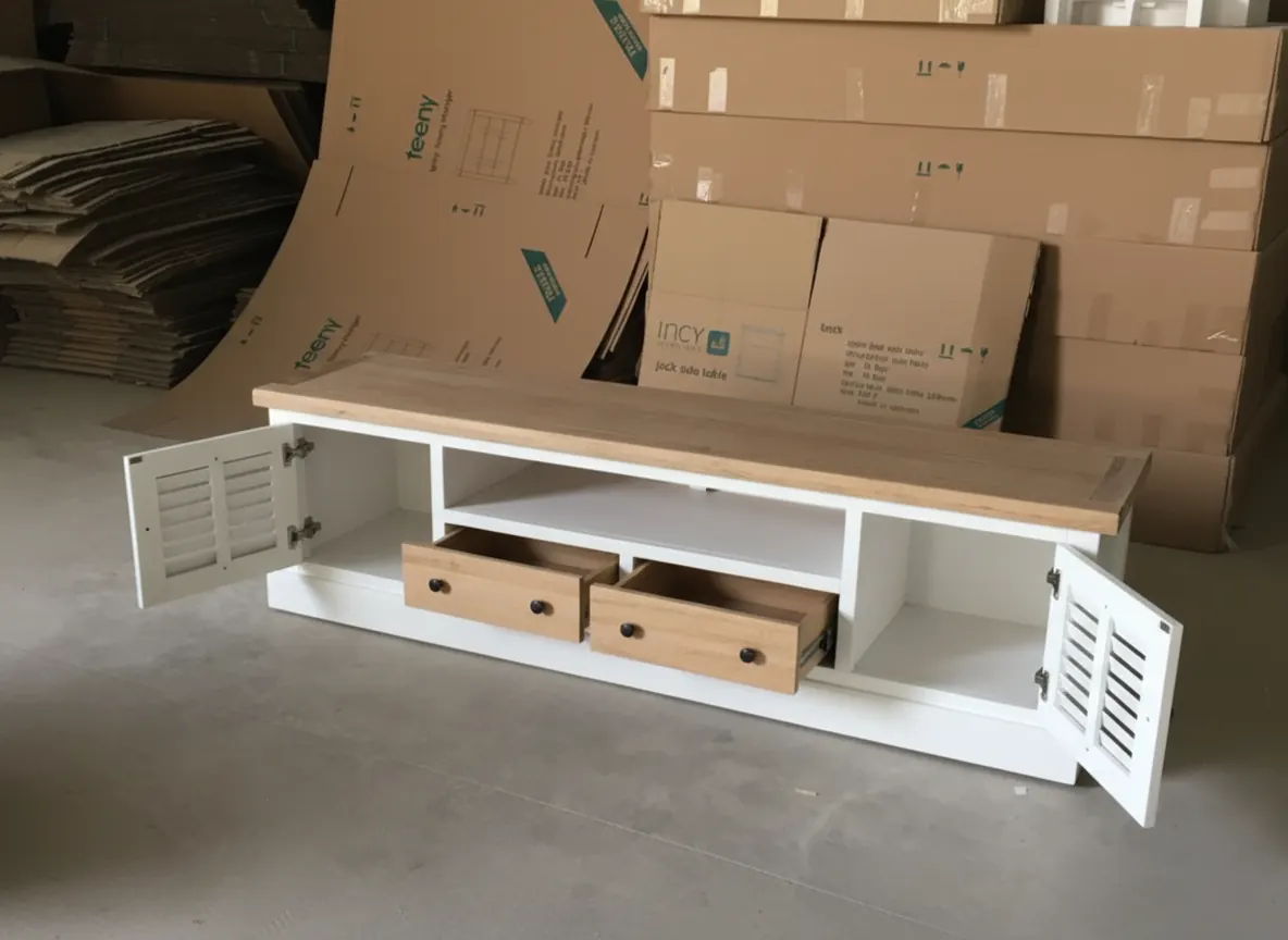 Kệ tivi gỗ sồi – ảnh 4