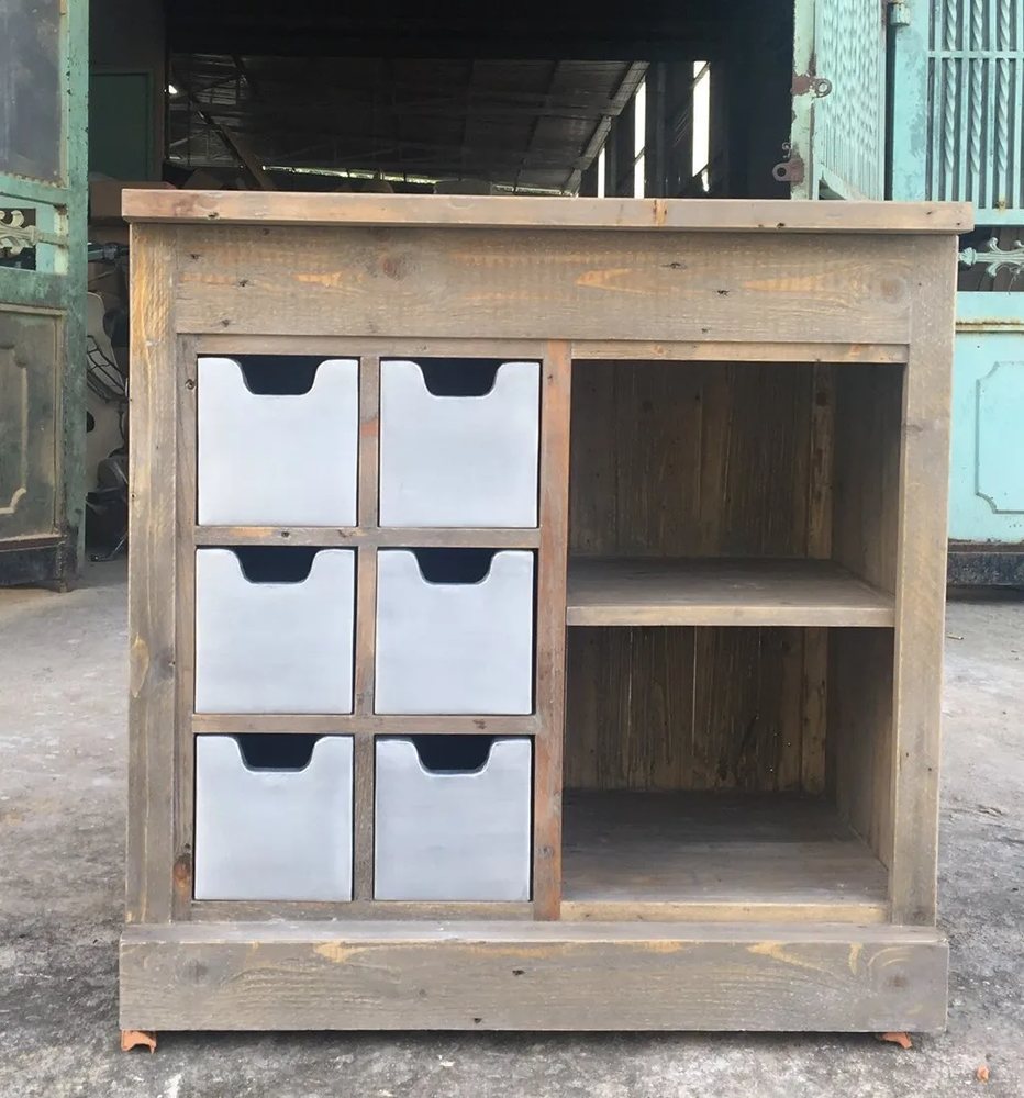 Tủ ngăn kéo gỗ thông cổ điển - Tủ ngăn kéo & lưu trữ, tháo rời (KD), Nội thất Tân Phước Việt Nam