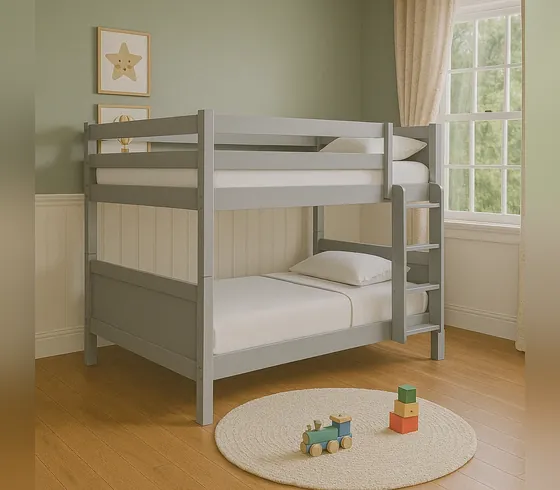 Giường tầng Twin-over-Twin màu xám - Giường tầng & Loft do Nội thất Tân Phước (Việt Nam) sản xuất