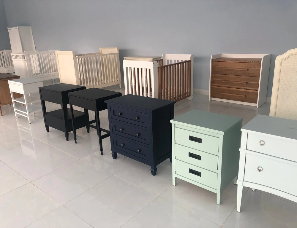 Tủ đầu giường màu đen, xanh bạc hà và trắng - Tủ đầu giường, tháo rời (KD), Nội thất Tân Phước Việt Nam