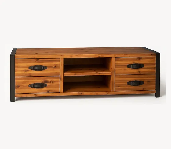 Kệ tivi mộc mạc khung sắt - Kệ tivi & tủ giải trí do Nội thất Tân Phước (Việt Nam) sản xuất