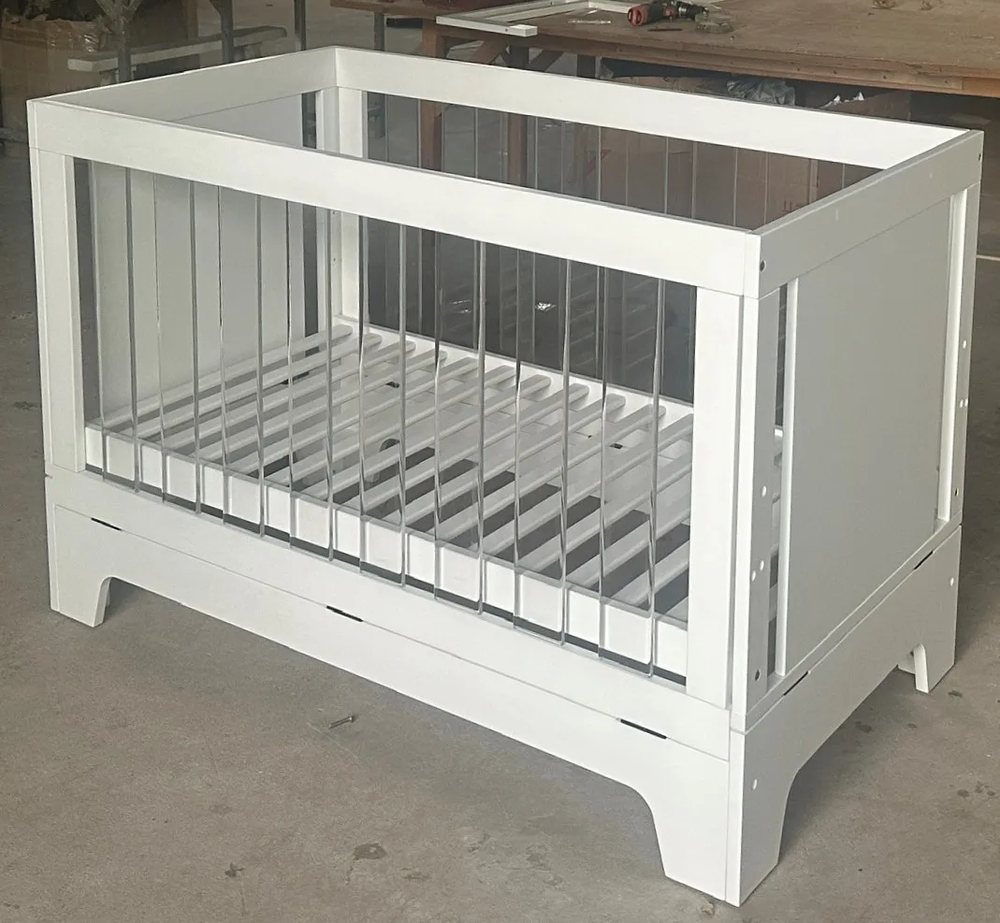 Cũi gỗ trắng 302 - Cũi & nôi, tháo rời (KD), Nội thất Tân Phước Việt Nam