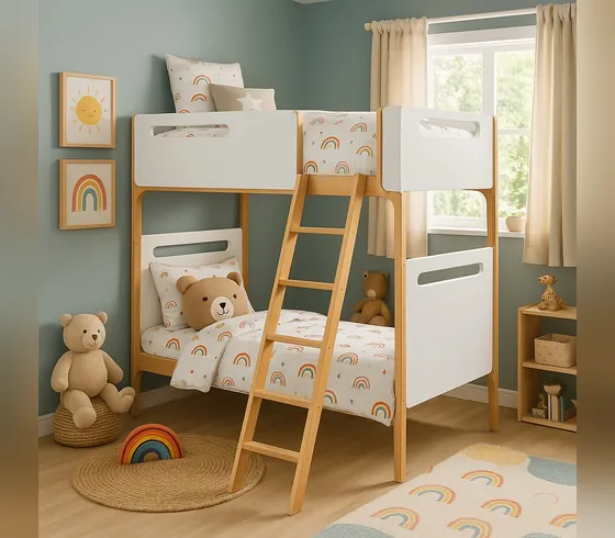 Giường tầng & giường loft gỗ, mẫu 101 - Giường tầng & Loft do Nội thất Tân Phước (Việt Nam) sản xuất