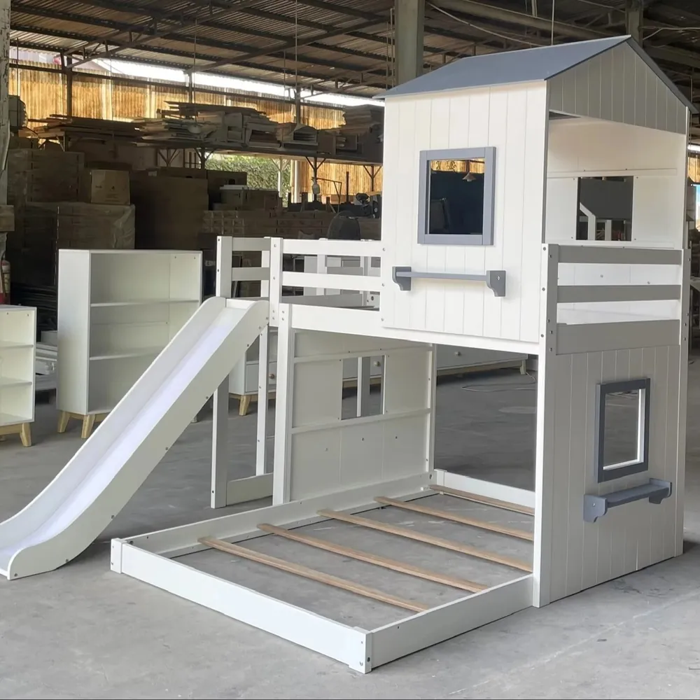 Giường tầng & giường loft gỗ, mẫu 102 - ảnh 2