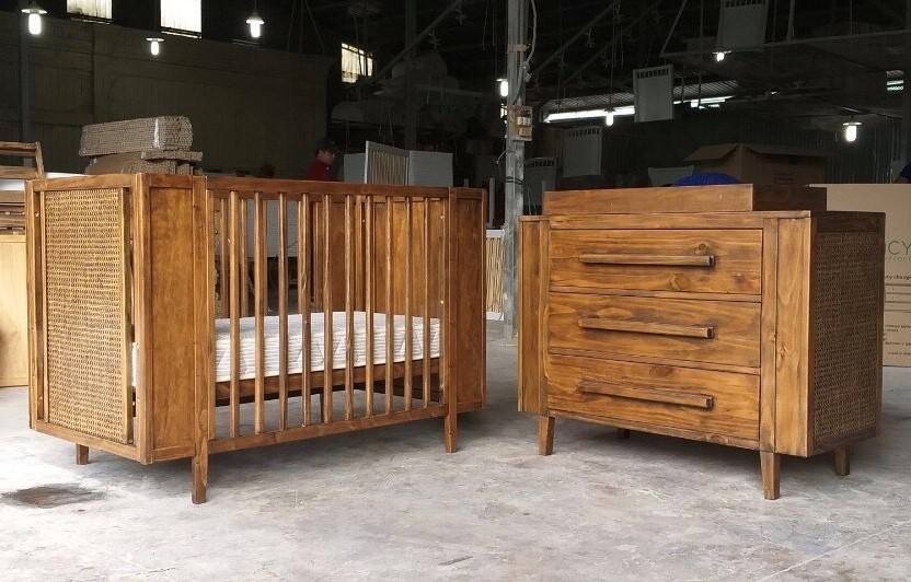 Nội thất phòng em bé gỗ, mẫu 105 - Phòng em bé, tháo rời (KD), Nội thất Tân Phước Việt Nam