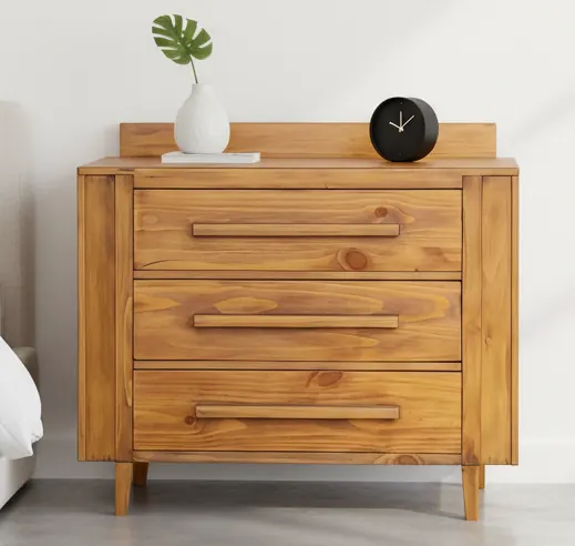 Tủ 3 ngăn kéo gỗ tự nhiên – ảnh 1
