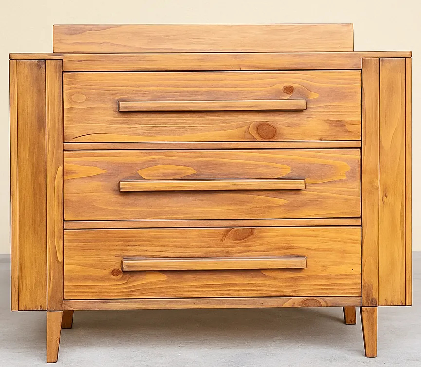 Tủ 3 ngăn kéo gỗ tự nhiên – ảnh 2